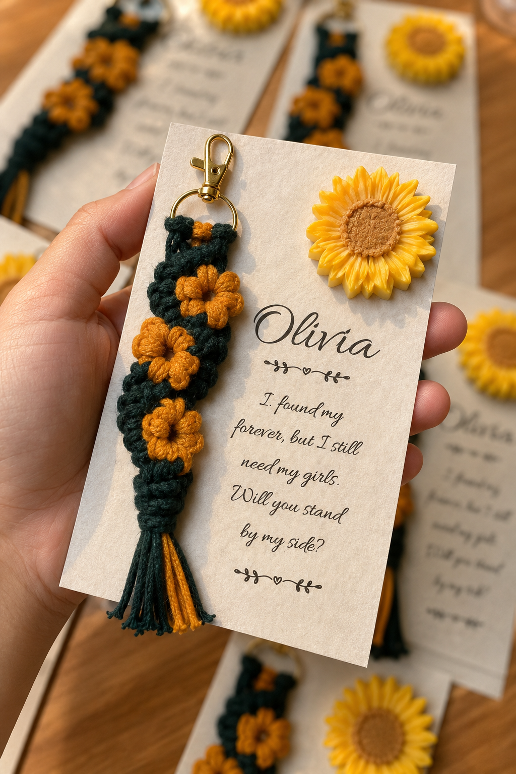Bridesmaid Proposal Candle and Keychain Set, Personalized Will You Be My Bridesmaid Card, Daisy Sunflower Soy Candle Favor, Bridal Party
